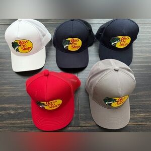 Bass Pro Shops Trucker Hats, 5 in total - New! Never worn!